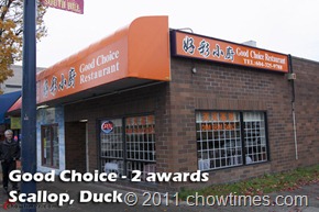 Good Choice - 2 awards Scallop, Duck